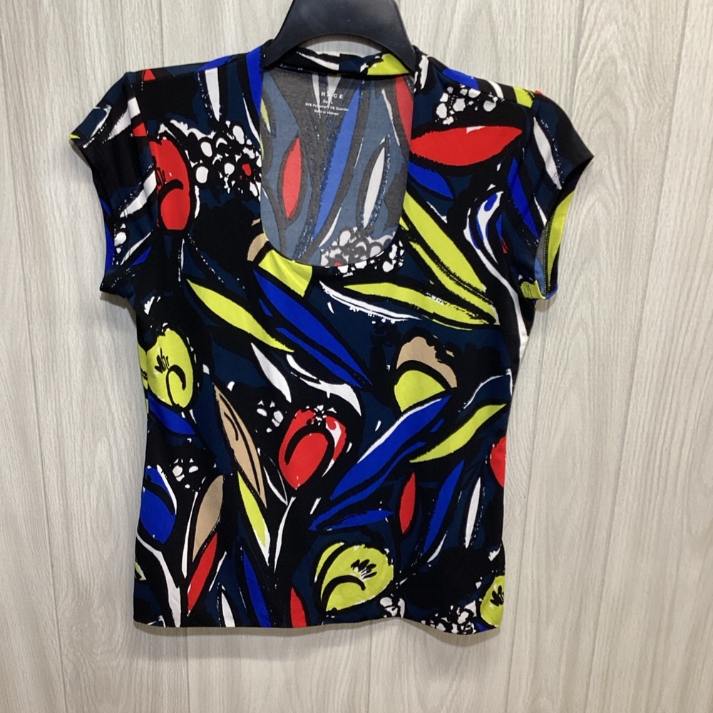 GRACE Women's (Size L) Short Sleeve Scoop Neck Shirt Polyester Stretch